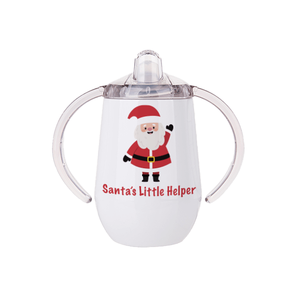 customized sippy cup with Santa