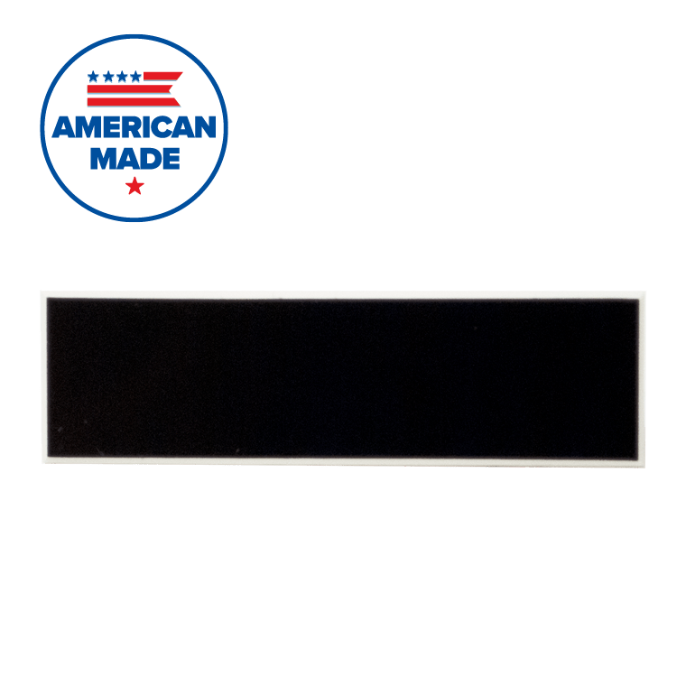 25 BLANK 1 X 3 WHITE/BLACK NAME BADGE KIT TAGS 1/8" CORNERS MAGNETS LABELS A 