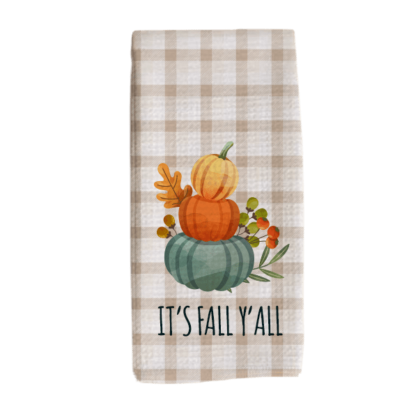 Personalized Pumpkin Dish Towel READY TO SHIP