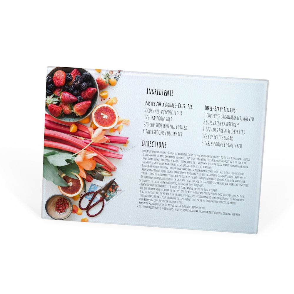 12PACK Sublimation Blank Tempered Glass Cutting Board with White Coating Glossy 