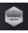 Saddle Collection Black 12" x 24" Leather-Like Sheet