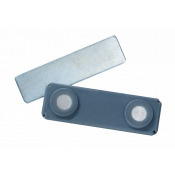J59DLX 1/2" x 1-3/4" Grey Plastic Encased Magnetic Badge Finding