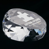 Facet Crystal Paperweight