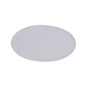 White Oval 2.6" x 4.5" Fabric Patch with Sealing Edge