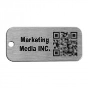 1-1/8" x 2-1/2" Stainless Steel Tag