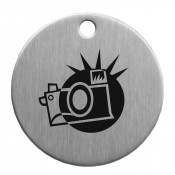 1-1/2" Stainless Steel Circle Tag