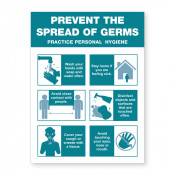 JPPLUS Prevent Spread of Germs Ready Made Sign