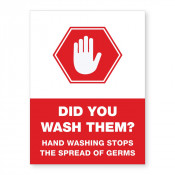 JPPLUS Stop, Wash Hands Ready Made Sign
