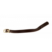 Brown 1/2" x 7-1/2" Leather Strap with Gold Buckle