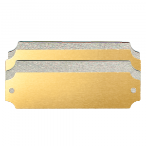 100 X BLANK TROPHY PLAQUES PLATES SUITABLE FOR ENGRAVING SELF ADHESIVE
