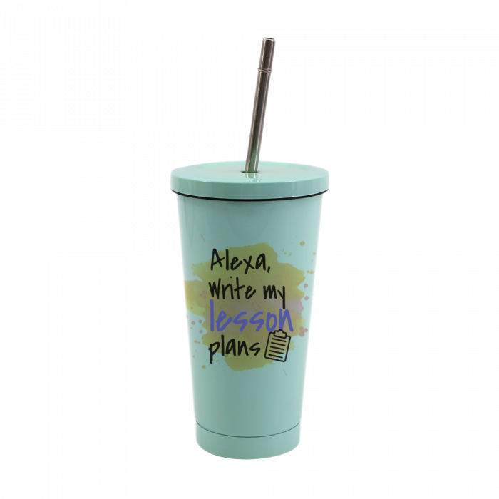Download 15oz Stainless Steel Tumbler With Lid And Straw