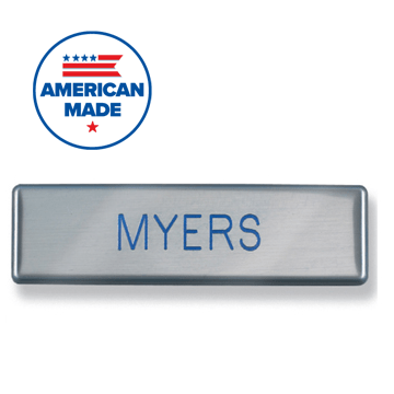 SILVER BRUSHED U.S NAME IS REQUIRED AIR FORCE USAF NAME PLATE 