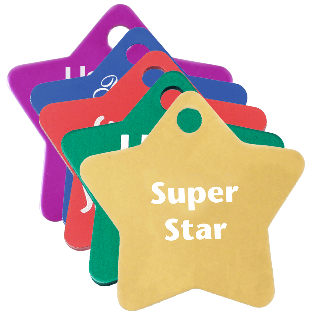 25 Small Luggage tags 1.25" x 3" Blank Anodized colors Aluminum Chewbarka Laser 