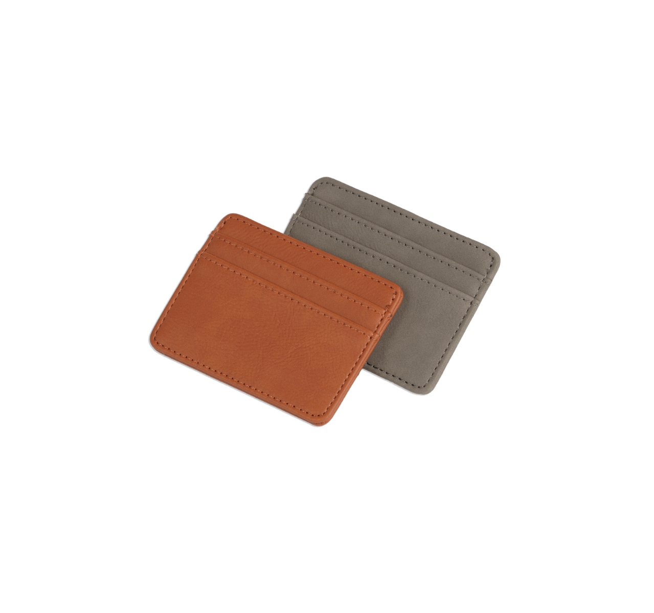card holder with money clip in two different colors