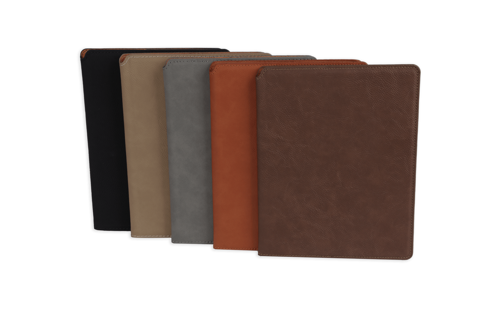 9.5x12 portfolios in five different colors