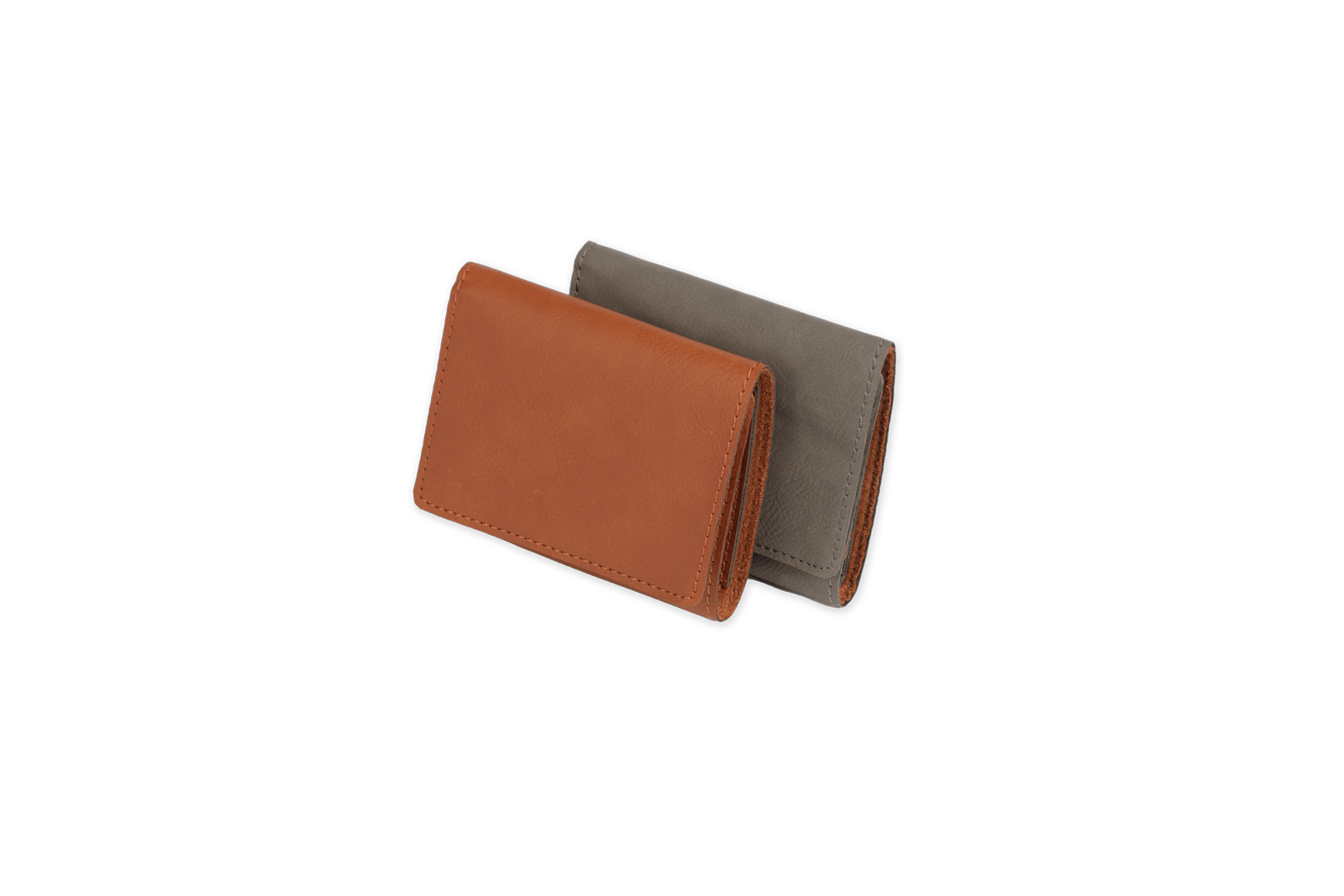 trifold wallets in two different colors