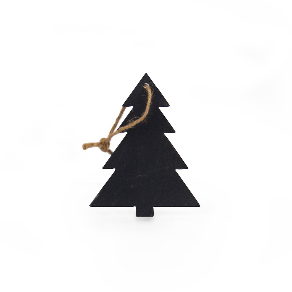 slate tree shaped ornament