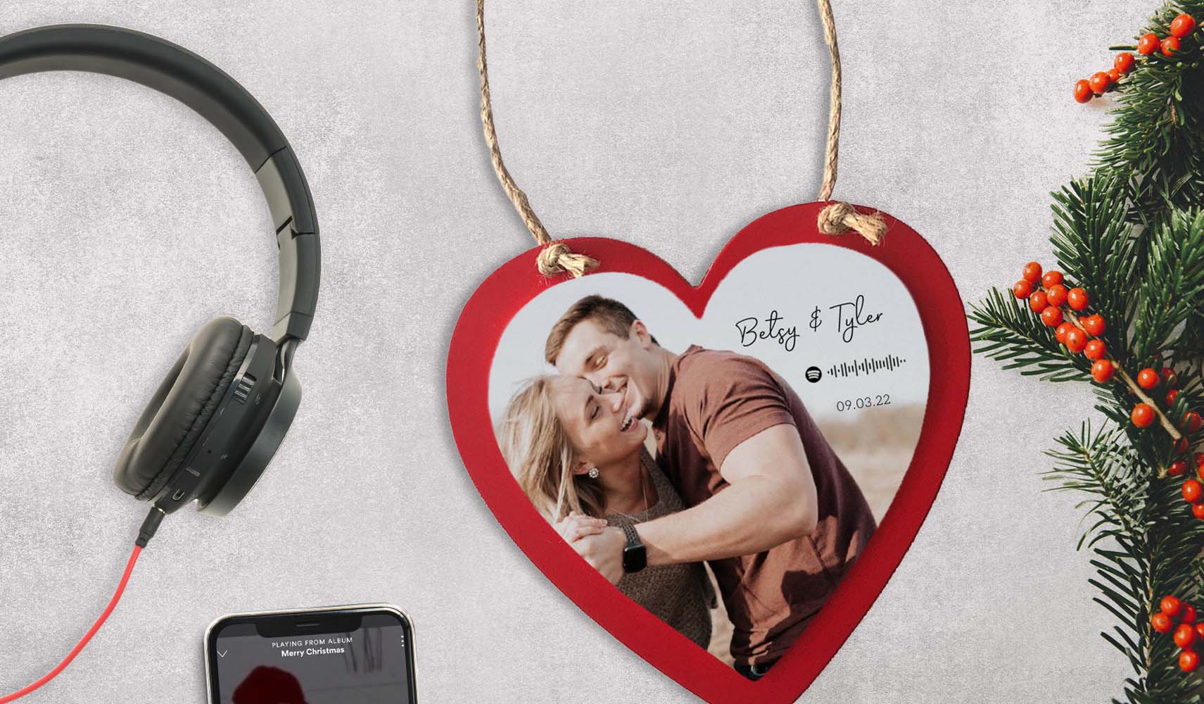 SubliHome Heart Ornament