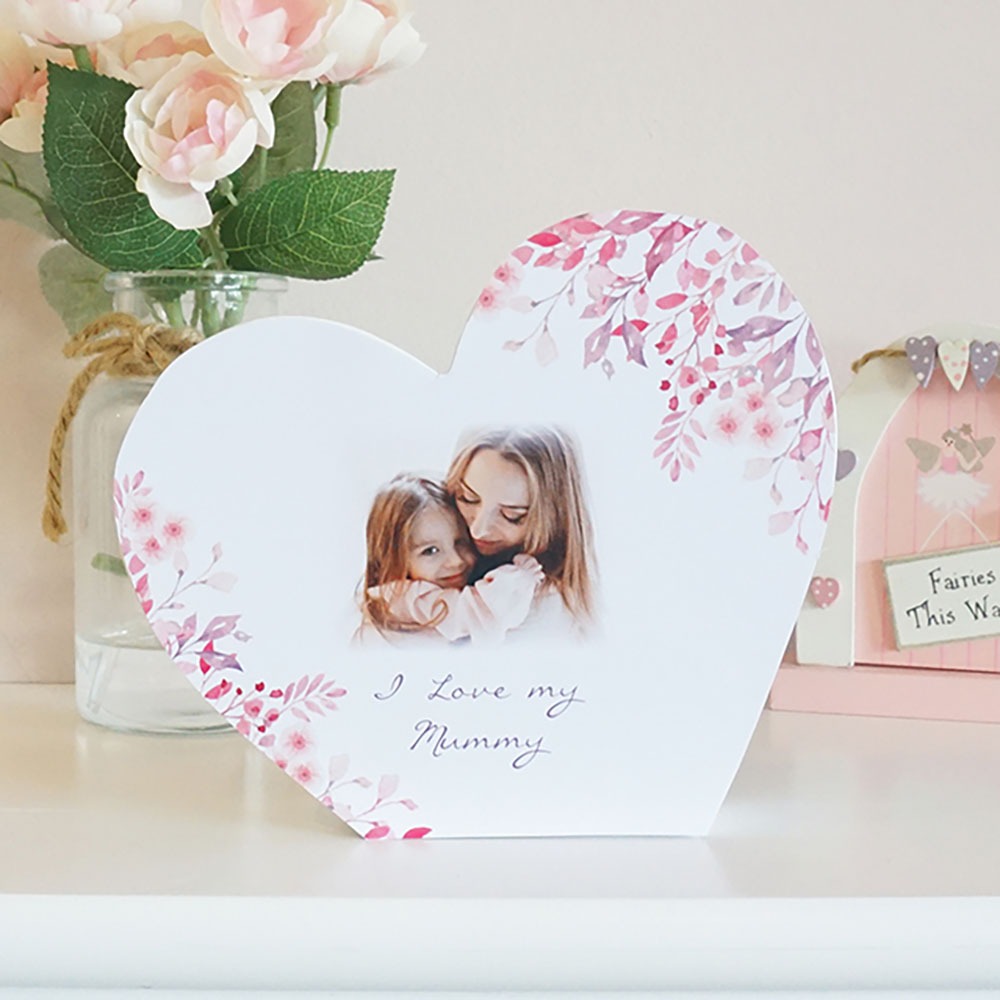 SHHTPB65 White Coated Wood Heart Block