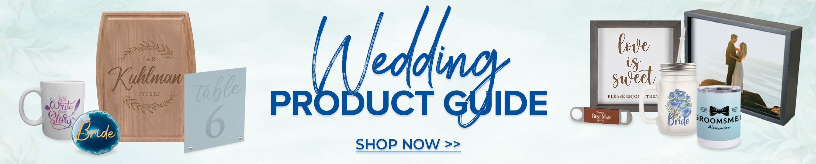 Wedding Product Guide Shop Now