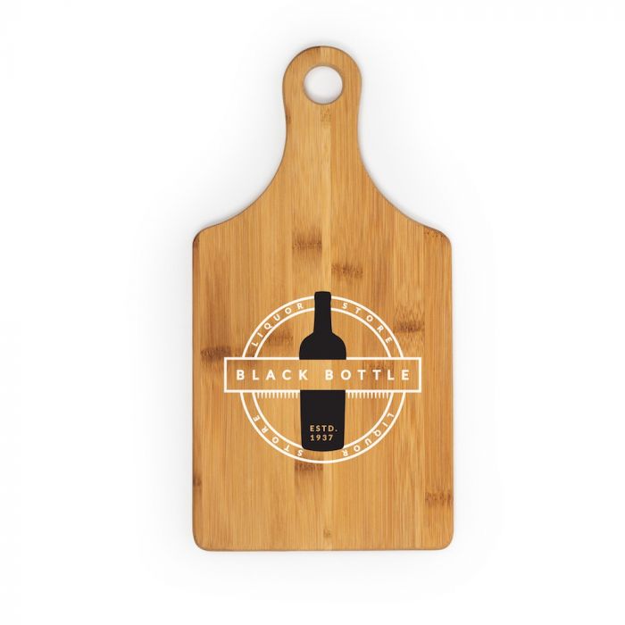 customized wine bottle shaped cutting board