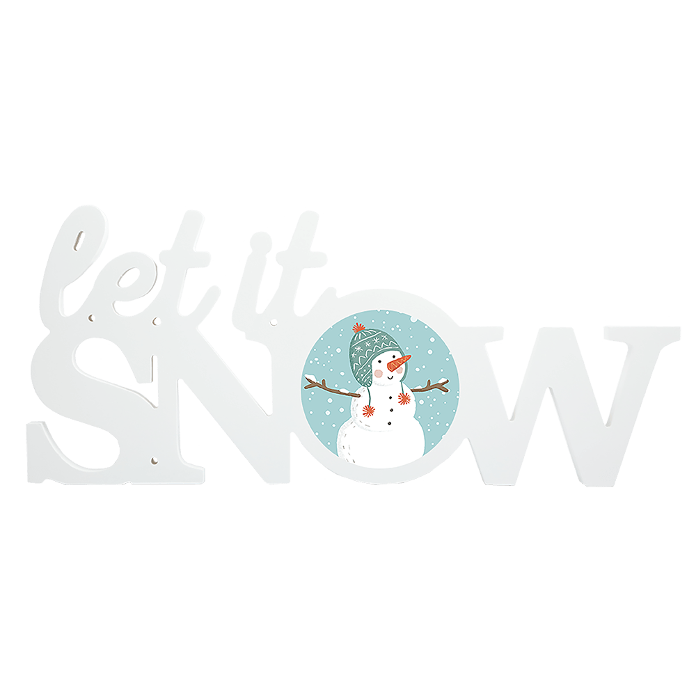 Let it Snow Photo Word Block