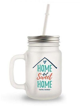 Frosted Glass Mason Jar